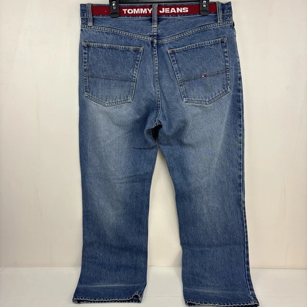 Tommy Jeans Denim Pants Mens 36x30‎ Blue Good Vintage 90s Relaxed Straight Leg